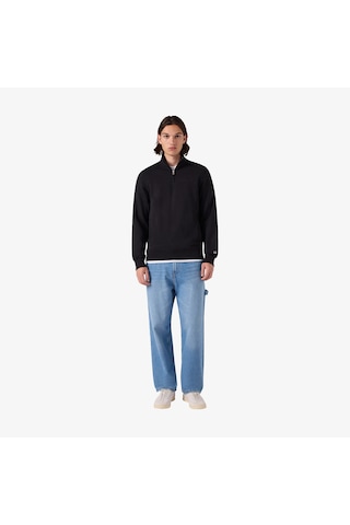 Champion Half Zip Erkek Siyah Sweatshirt 221797 2800282