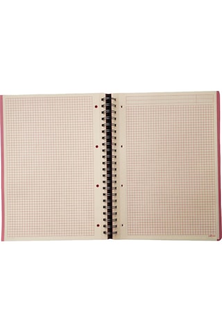 Le Color Lynel Yeşil 3 Bölümlü Sert Kapak Spiral Kareli Defter