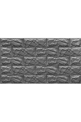 Gri Yapışkanlı 3D Kabartmalı Duvar Kağıdı 70X38 Cm 0,26 M2 Nw02