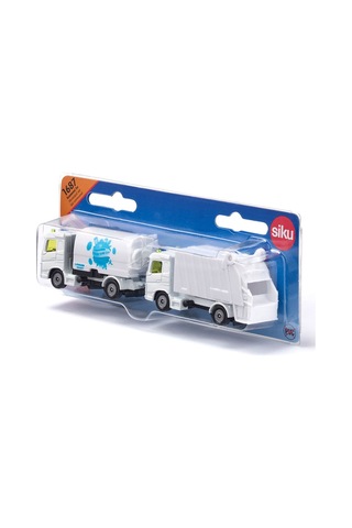 Siku Municipal Set Road Sweeper + Garbage Truck 1687 Çok Renkli