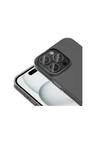 Apple Uyumlu iPhone 16 Pro Kılıf Zore Droga Kapak şeffaf Şeffaf