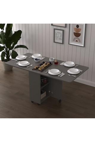 %100 Mdflam Katlanır Mutfak Masası Asra Trend KM-29