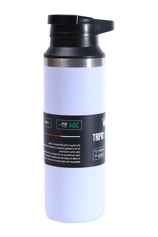 500 Ml Kapasiteli Beyaz Çelik Termos 01