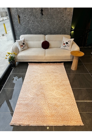 Nısan Halı Salon, Oturma, Yatak Odası Halısı Desen Kodu 15908-055 Toz Pembe
