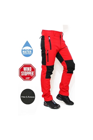 Mudwill Kışlık Softshell Pantolon (600202) - Kırmızı