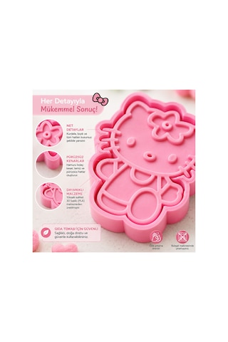 Hello Kitty Tasarımlı 3d Kurabiye Kalıbı Ve Şeker Hamuru Kopat Pasta Süsleme Aparatı Diğer