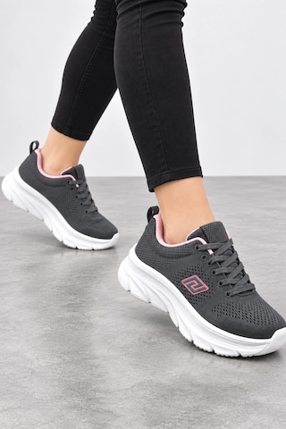 Ht Hotin Strata Kadın Günlük Sneaker Spor Ayakkabı - Füme