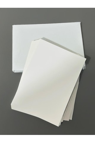 Laminasyonlu Silikonlu Oto Paspas Kağıdı 35x50 Suya Ve Neme Dayanıklı 4 Adet Beyaz