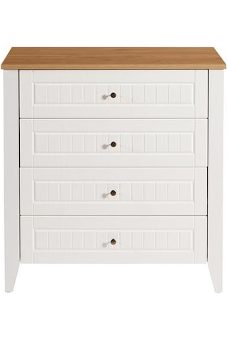 Just Home Mona Şifonyer - Beyaz / Sepet Beyaz / Sepet