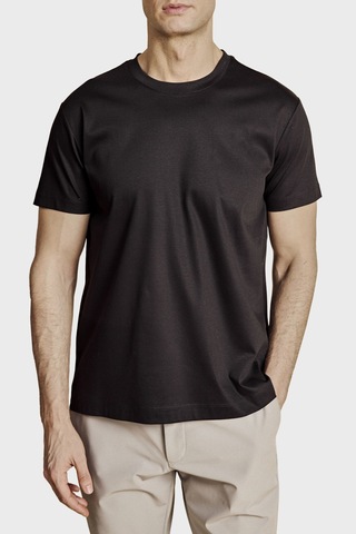 Brooks Brothers % 100 Pamuk Bisiklet Yaka T-shirt Erkek T Shirt Bbss26mts008112 Siyah