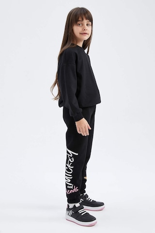 Defacto Kız Çocuk Disney Mickey Mouse Jogger Eşofman Y9001a622wnbk81 Siyah