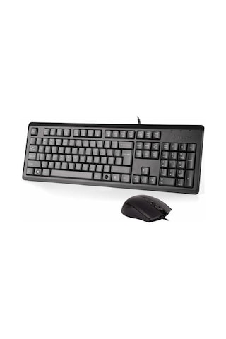 A4tech Kr-9276 Kablolu Usb Q Trk Siyah Klavye - Mouse Set Optik