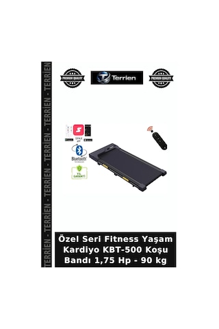 Özel Seri Fitness Yaşam Kardiyo Kbt-500 Koşu Bandı 1,75 Hp - 90 Kg