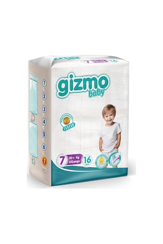 Gizmo Çocuk Bezi Xxl 7 Numara 20 Kg+ 7 Beden