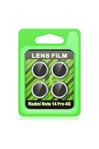 Xiaomi Redmi Note 14 Pro 4g Raze Metal Kamera Lens - Gümüş Renkli