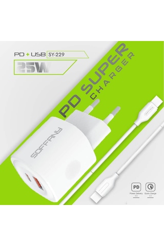 Sy-229 Sy-229 Sy-229 25w Pd + Qc 3.0 Hızlı Şarj Seti