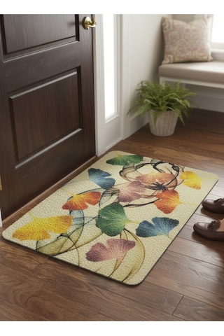 Hijyenik Kıvırcık Paspas 40x60 Cm - Islaklık Emici Kapı Önü Paspası Mavi