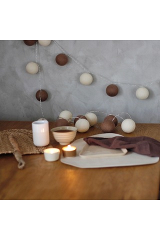 Vanilla Işıklı Top Dekoratif Aydınlatma