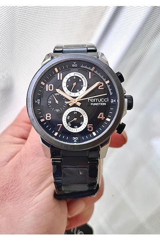 Ferrucci Fc 63338 Fonksiyonlu Çelik Kordon Trend Erkek Kol Saati