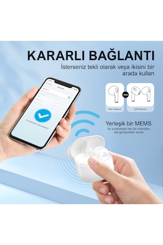 Bix TW5 Soundcraft Bluetooth 5.3 Tws Kablosuz Kulak İçi Kulaklık