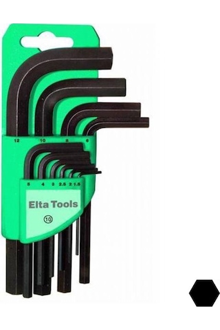 Elta 10 Lu Allen Anahtar Takım Altı Köşe Mm 4908003110