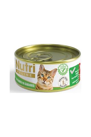 Nutri Feline Ton ve Alabalıklı Tahılsız Konserve Yetişkin Kedi Maması 85 G