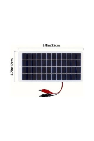 Besthome1 10w Timsah Klipsi Solar Şarj Cihazı, Araç/kamp Seyahat, Telefon/vantilatör