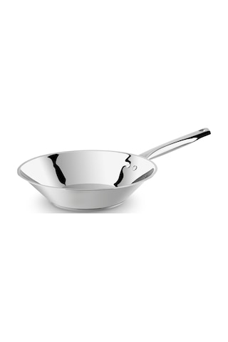 Lines 28 Cm Chef Çelik Wok Tava Metal kulp