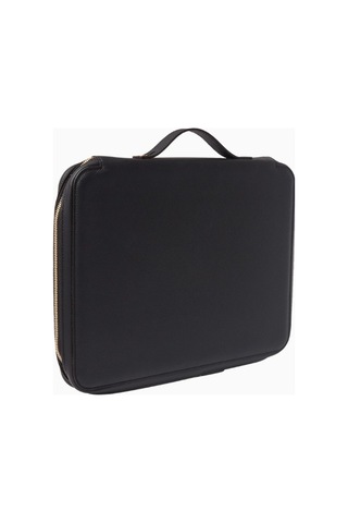 Montroi Montroı 13" Deri Laptop Kılıfı Grained Leather, Şık Ve Koruyucu Tasarım Notebook Çantaları Siyah