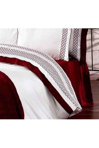 Nazik Home Sandy Nevresim Takımı Çk Bordo