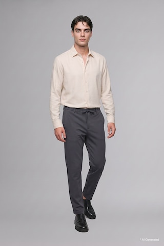Defacto Regular Fit Polo Yaka Modal Uzun Kollu Gömlek H5254ax26auer105 Ekru-er105