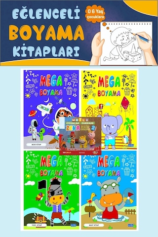 Mega Boyama Seti 4 Kitap