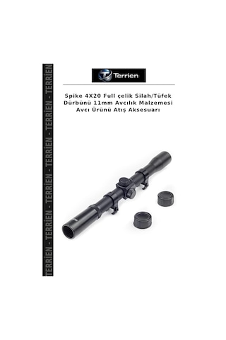 Spike 4x20 Full Çelik Silah/ Dürbünü 11mm Avcılık Malzemesi Avcı Ürünü Atış Aksesuarı