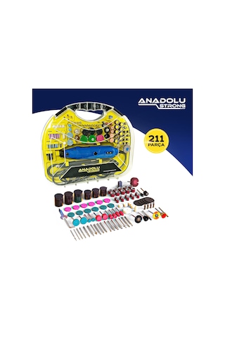 Anadolustrong 6 Kademe Devir Ayarlı Gravür Hobi Taşlama Seti