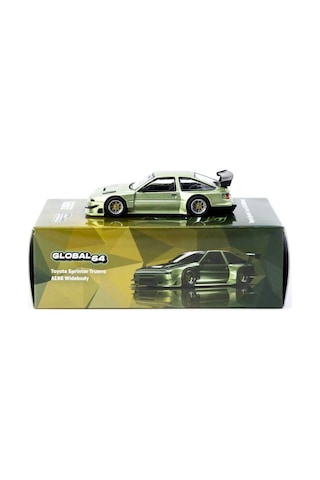 Eco Lounge 1/64 Toyota Sprinter Trueno Ae86 Widebody Green - Designed By Jon Sibal