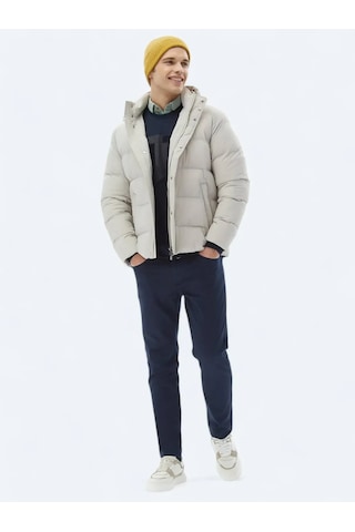 Kip Taş Regular Fit Casual Dokuma Mont Taş