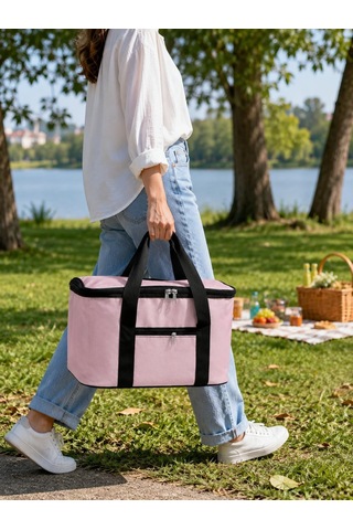 Lexroo Dordoi Pembe 22 Litre Termal Piknik Ve Taşıma Çantası