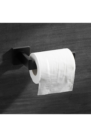 Siyah Tuvalet Kağıdı Tutucu Paslanmaz Çelik Tuvalet Kağıdı Tutucu Rulo Tutucu Banyo Ve Mutfak İçin Kare Diğer