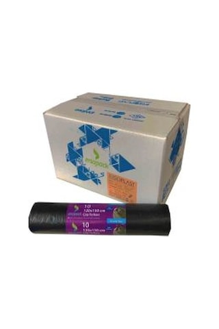 Ersopack Endüstriyel 120X150Cm Çöp Torbası 1 Koli 10 Adet Rulo
