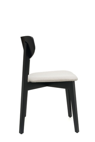 Opus Siyah Ahşap 6'lı Mutfak Salon Yemek Odası Sandalyesi