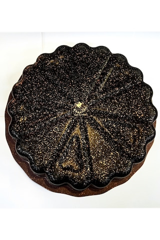 Döküm Granit Kek Kalıbı 28 Cm Kahve