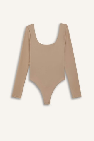 Defacto Coool U Yaka Uzun Kollu Çıtçıtlı Body F8042ax25aubg208 Bej