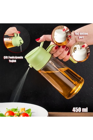 Porsima Alk-1900 2 Li Çok Amaçlı Cam Sprey Şişe Yağlık Yağdanlık