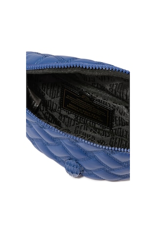 Kurt Geiger Kensington Deri Bel Çantası 20x12x5 Cm Zincirli Ve Kartal Figürlü Tasarım Mavi