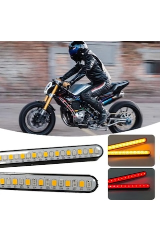 24 Smd Led Çakarlı Stop Kayar Sinyal 10cm