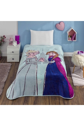 Lisanslı Disney Frozen United Tek Kişilik Battaniye 000000001000051501 Çok Renkli