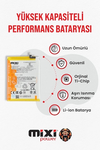 Xiaomi Poco M4 5g/ Redmi Note 11e / Poco M5 Uyumlu Tam Kapasite Batarya