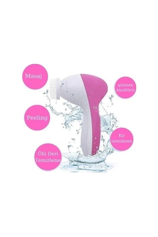 Pilli Yüz Cilt Temizleme Cihazı Siyah Nokta Peeling Fırça Seti Vücut Yüz Bakımı Masaj Aleti Lisinya
