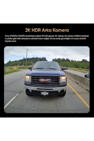 Viofo Rc420 A329 / A329s / A329t Uyumlu 6 Metre Kablo Ve 2k Quad Hd Arka Kamera