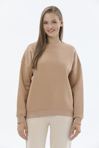 First Company Kadın Sweatshirt 2424bs130836 Kahve